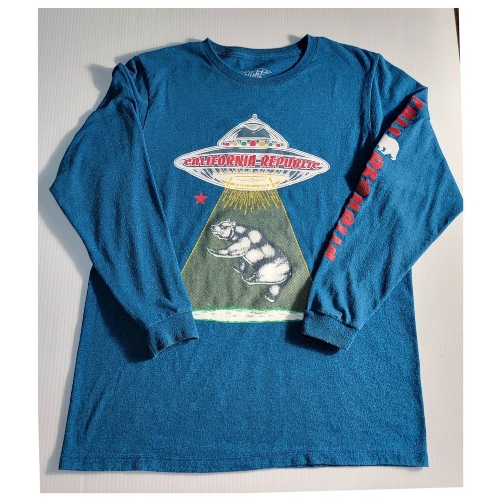 Eighty Eight California Republic UFO Bear Graphic Long‎ Sleeve Shirt 18/20